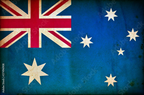 Australia grunge flag #37496908