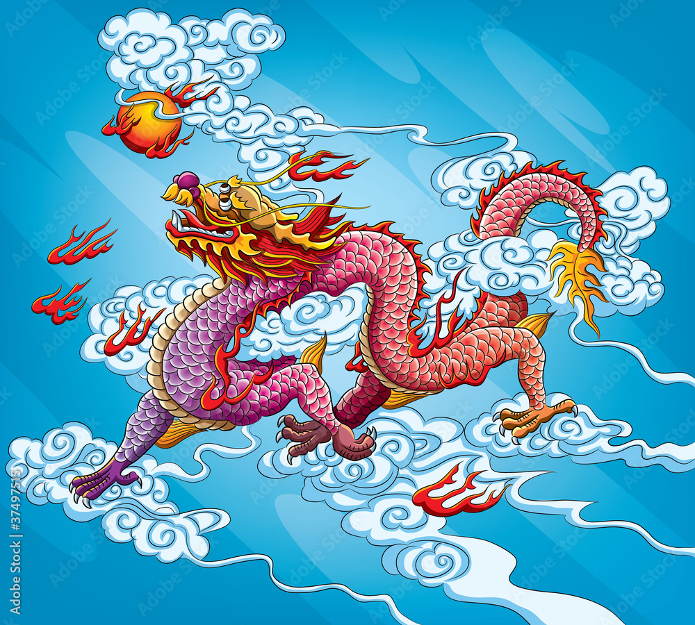 Chinese Dragon Painting