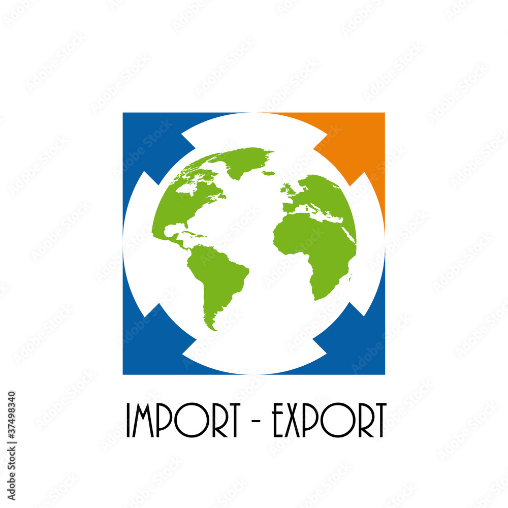Logo import export # Vector