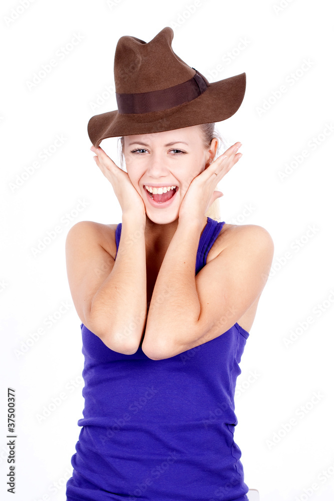 woman, white background, emotions woman, white background, emotions