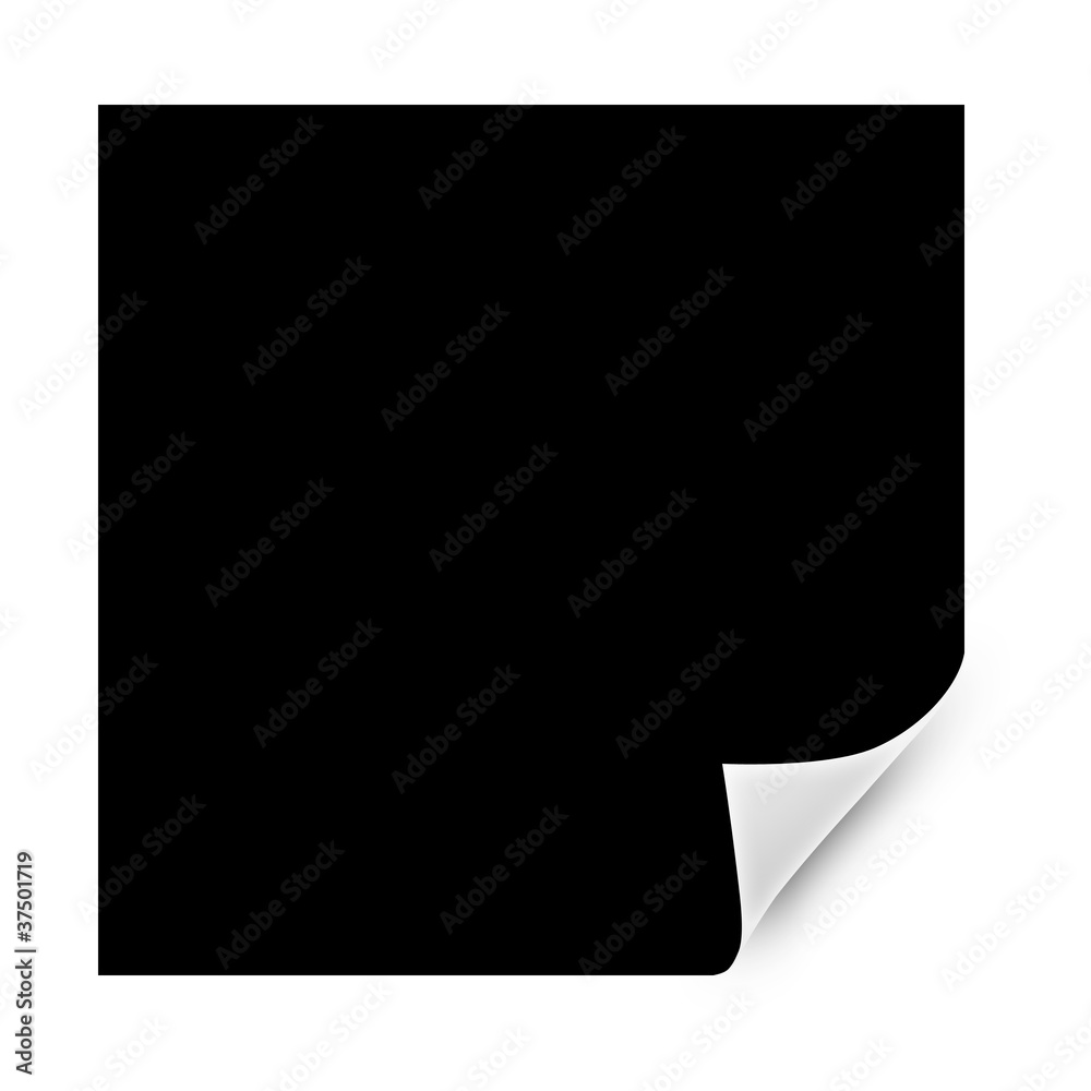 Paper with page curl Paper with page curl
