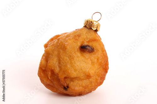 Oliebol as Christmas ball photo