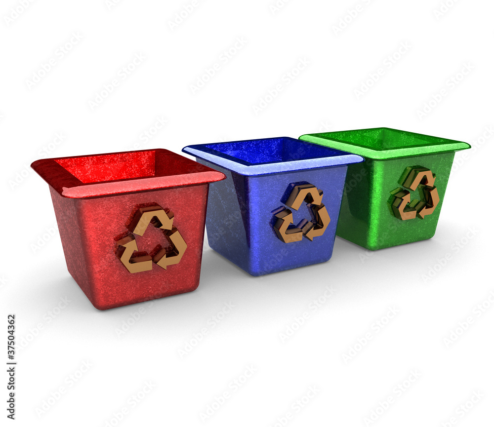 trash can made in 3D trash can made in 3D