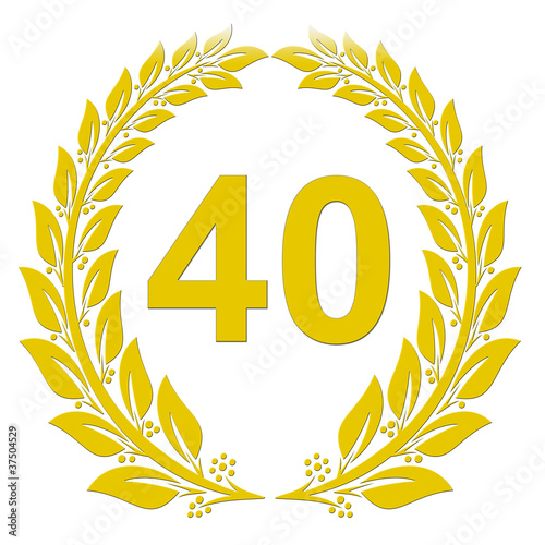 Lorbeerkranz Gold - 40