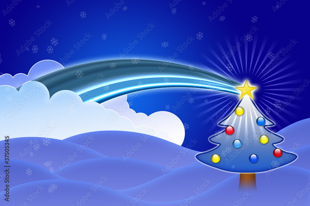 Naklejka premium Christmas tree