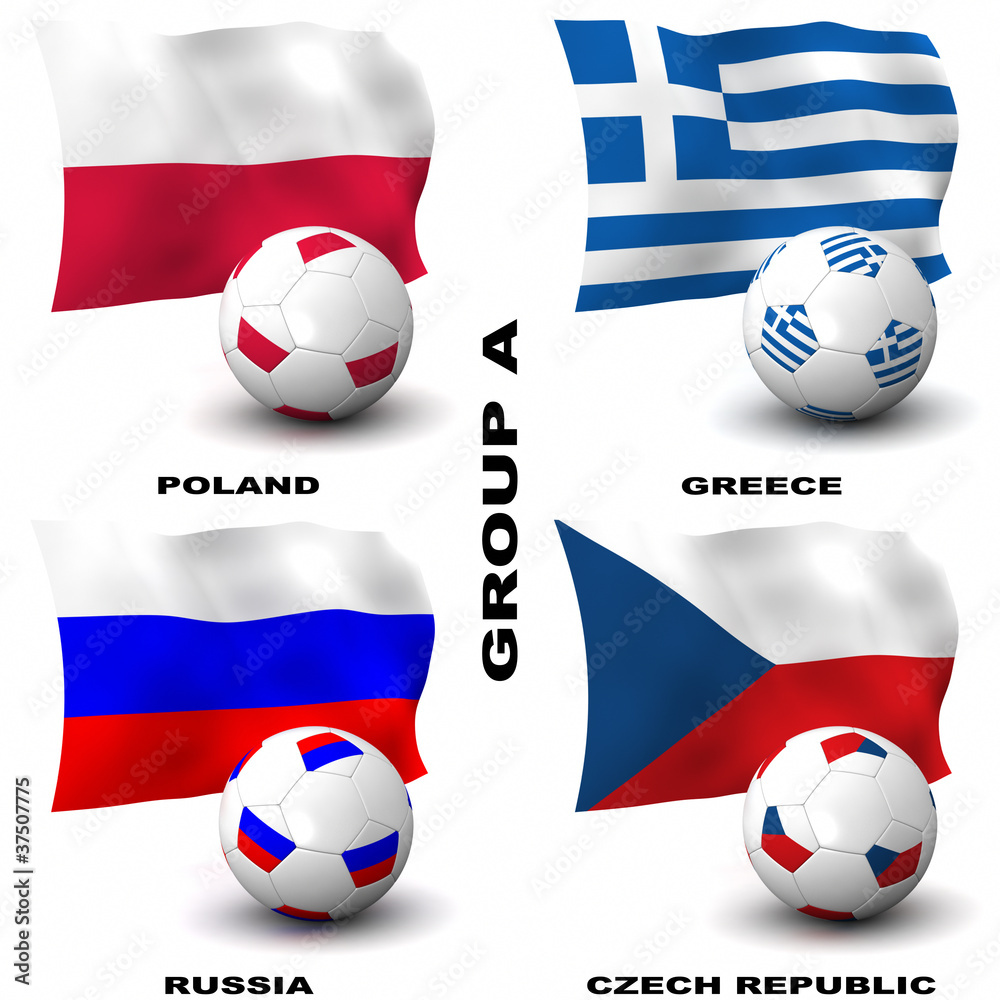 Fototapeta premium European Soccer - Group A