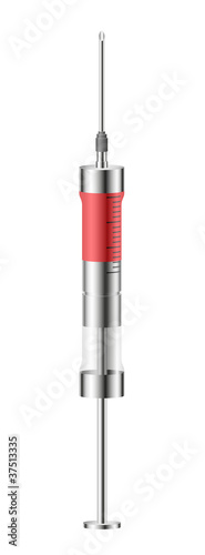 Retro medical syringe