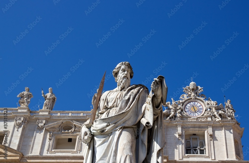 statue Vatican Saint Pierre de Rome (Italie)