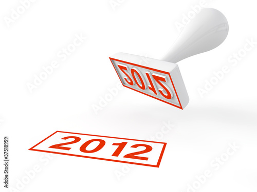 New Year 2012 3d render photo