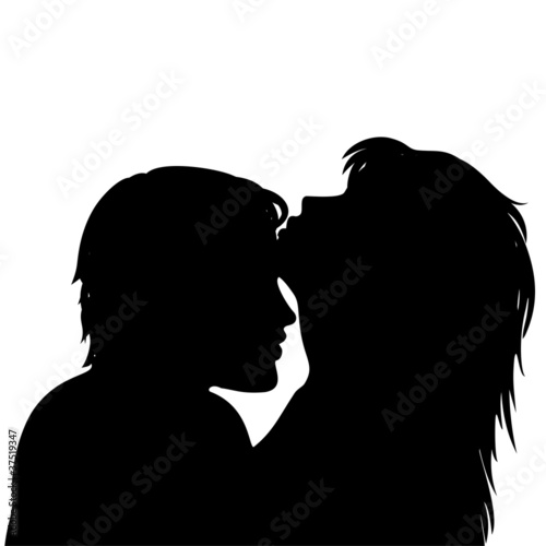 Coppia Amore San Valentino-Valentine's Day Lovers-Vector