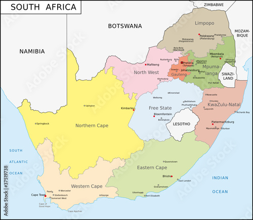 Südafrika Administrativ