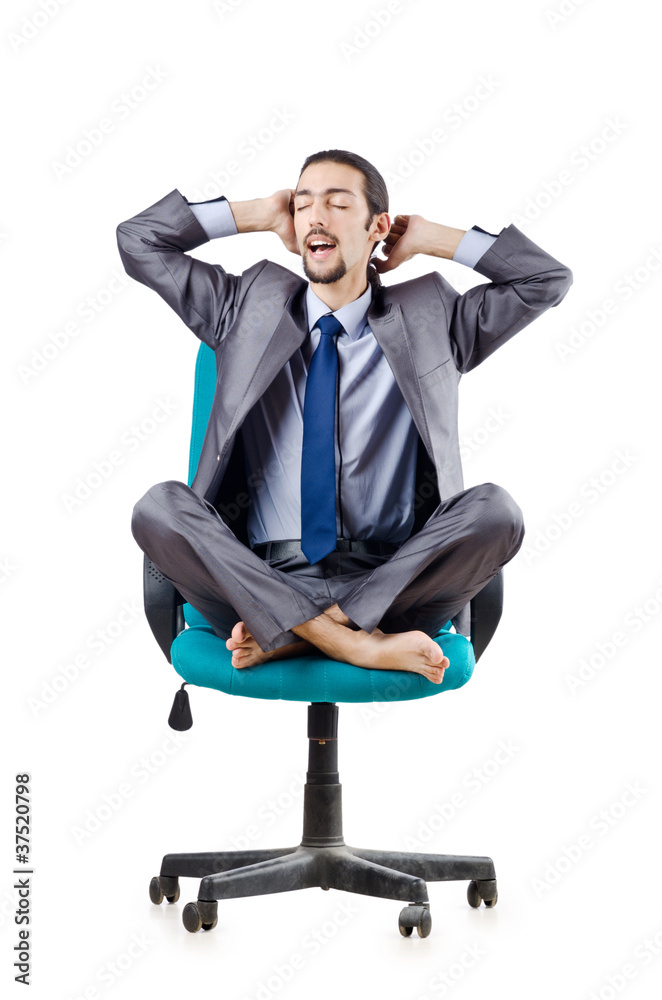 Young businessman isolated on white Young businessman isolated on white