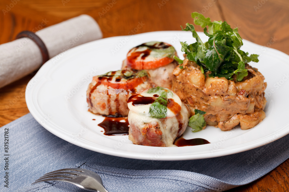 Pork Medallions with sauce