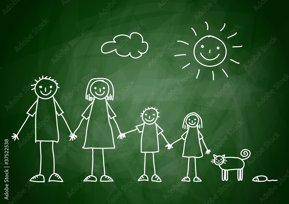 Drawing of family Drawing of family