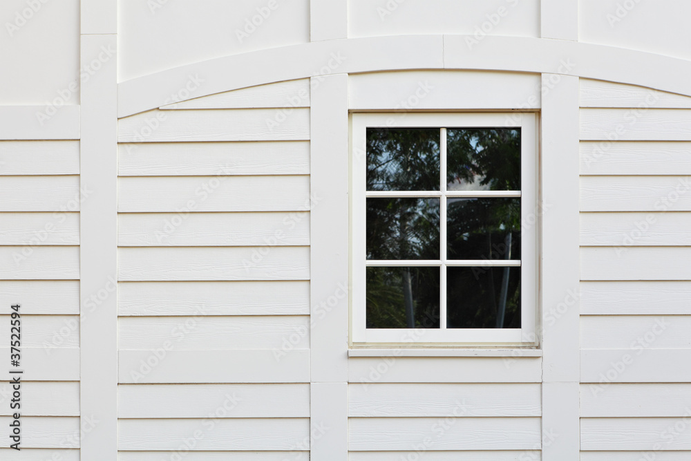 Fototapeta premium window on white wall