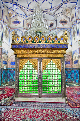 Muslims tomb inside Bohg-e Harun Vilayet Shrine  Esfahan   Iran