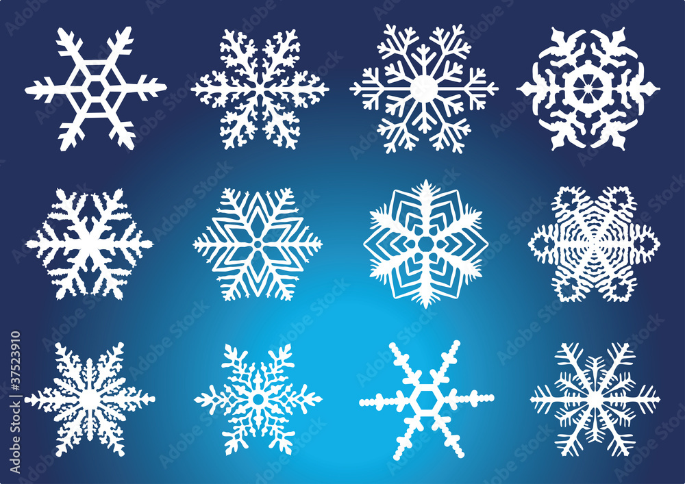 schneesterneset2weiss Adobe Stock