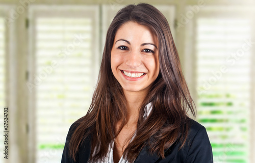 Businesswoman in her office