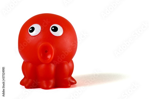 Plastic toy. Clipping path included. photo