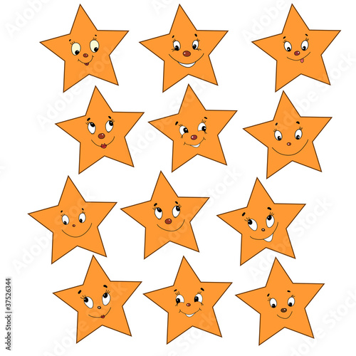 collection of merry stars