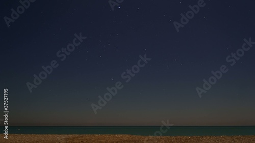 Star-Timelapse over the Sea photo