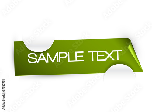 White paper card holder with place for your content