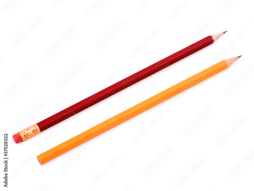 red and yellow pencil red and yellow pencil