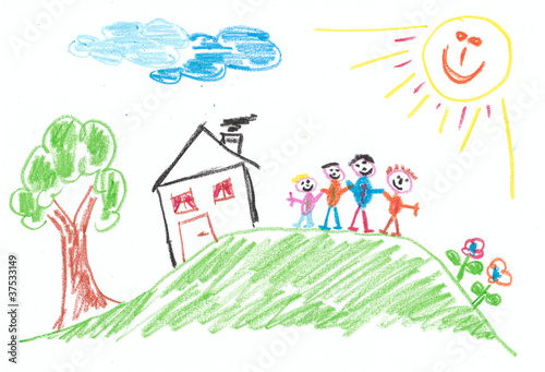 Familie - Vorstellung eines Kindes