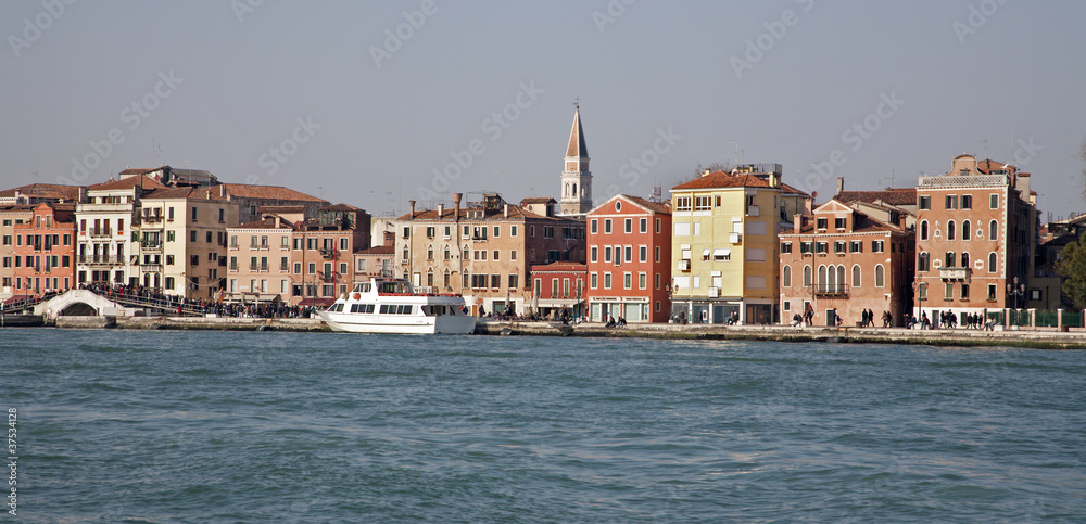Venice - waterfront from lagoon