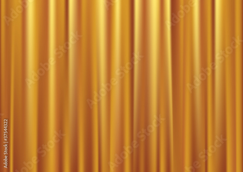 Vector gold curtain