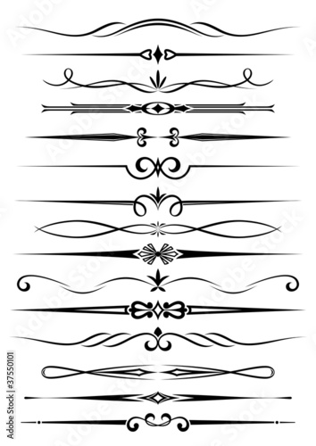 Vintage dividers and borders