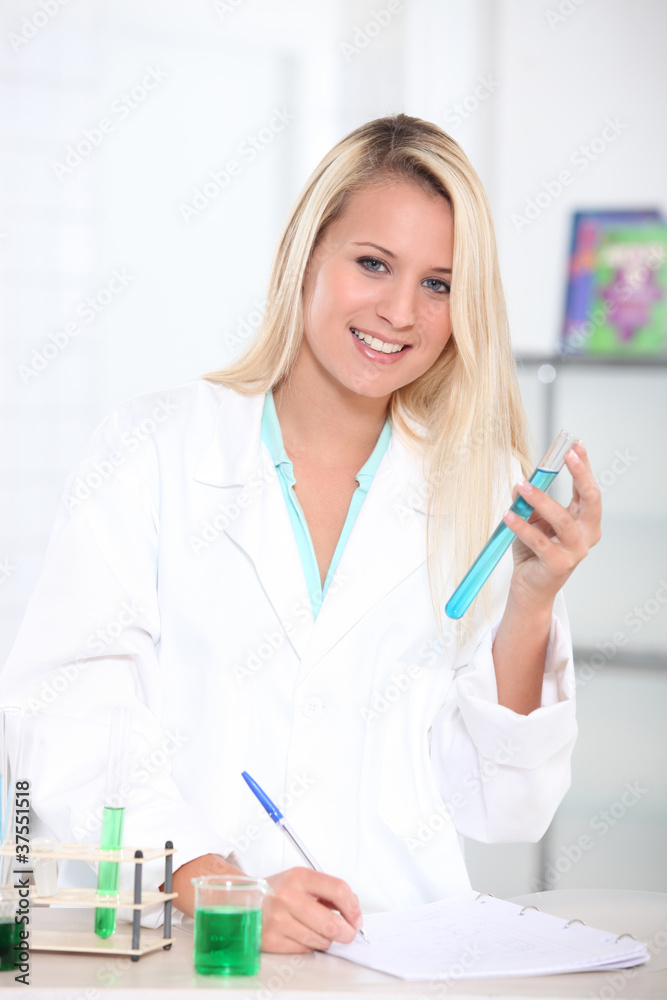 Female scientist in laboratory Female scientist in laboratory
