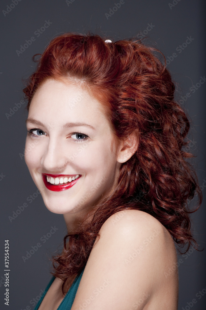 Fototapeta premium girl with red hair