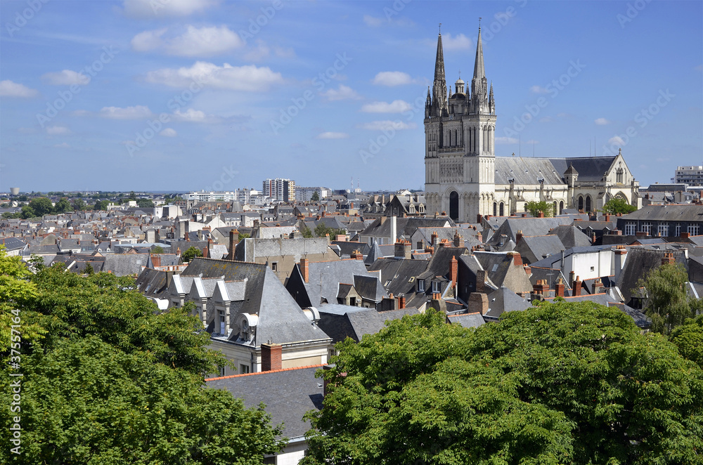 Cathedral Saint Maurice at Angers in France Cathedral Saint Maurice at Angers in France
