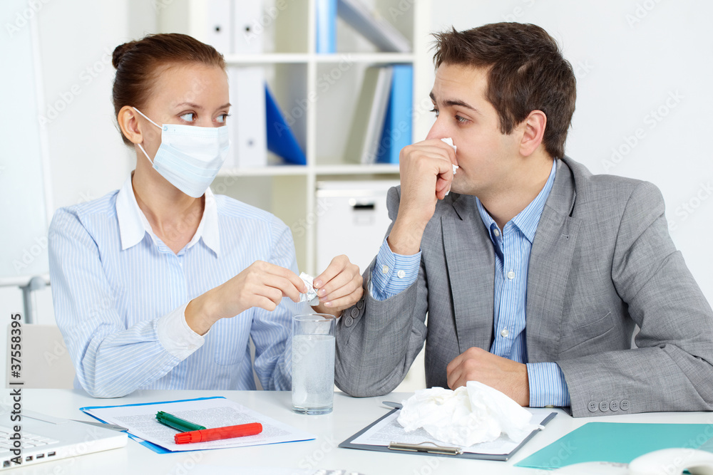 Obraz premium Care of business partner