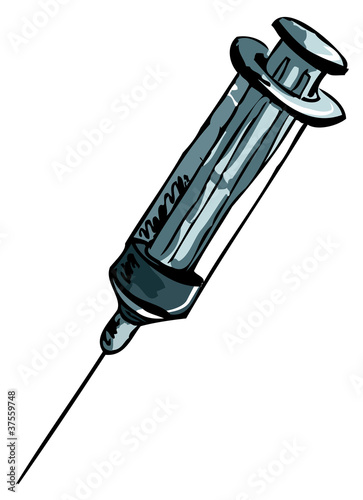 Illustration of syringe