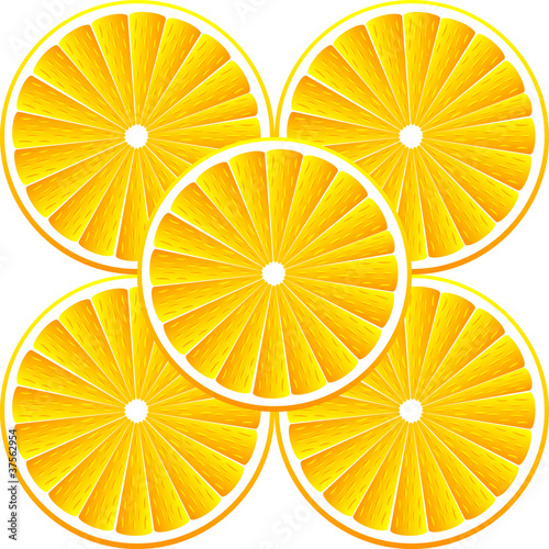 Vector background with oranges