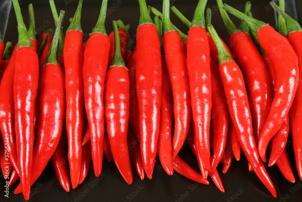 Red chilli peppers. Red chilli peppers.