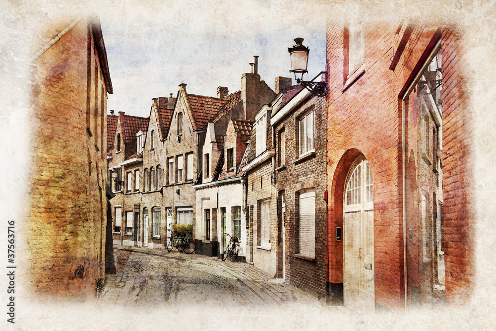 Fototapeta premium Streets of Brugge, Belgium