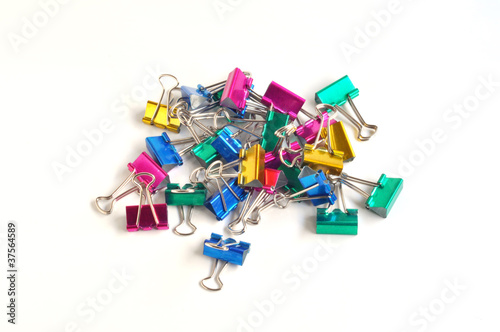 paper clips isolated