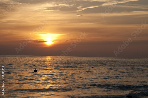 Sunset over St Pete Beach near St Petersburg Florida USA