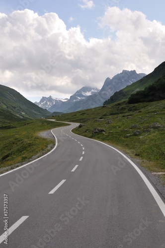 asphalt road in mountain