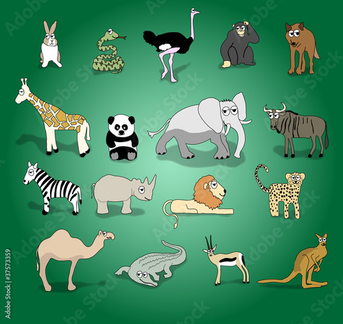 animales estilo comic