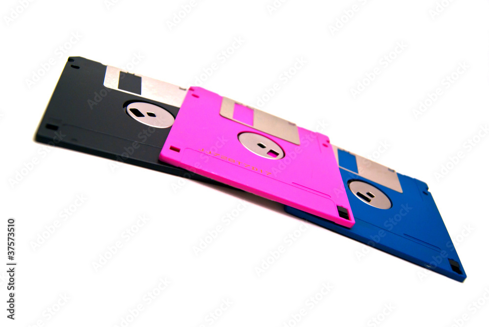 three diskettes three diskettes