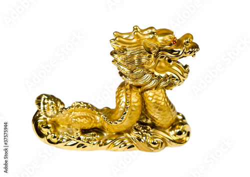 Orienatal symbol - golden dragon