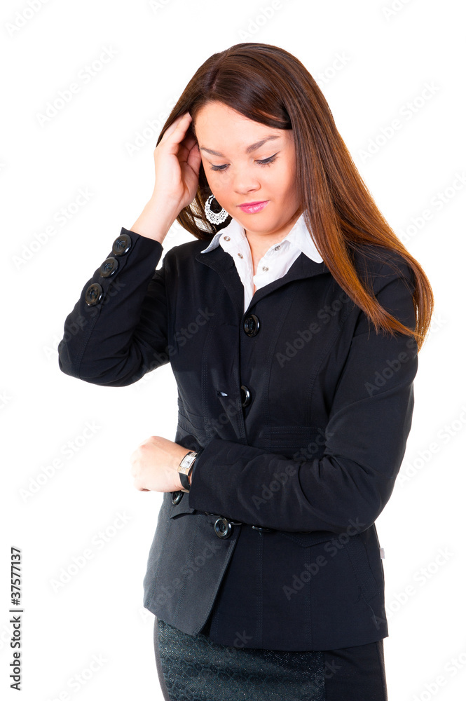 Thinking business woman