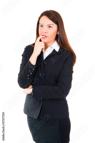 Thinking business woman