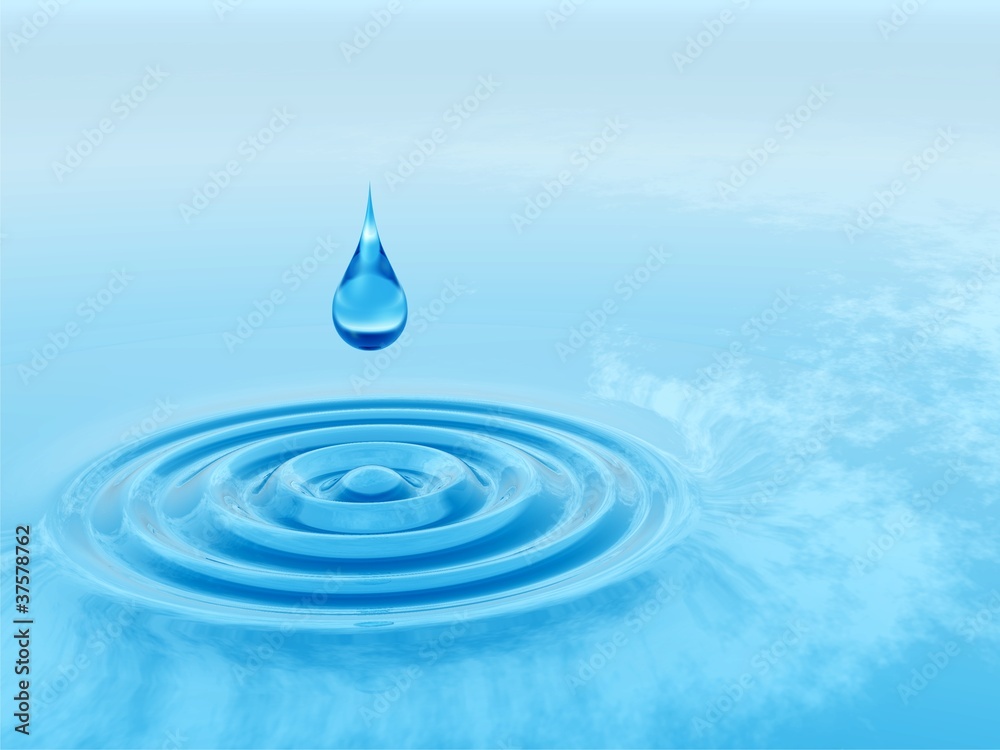 High resolution conceptual water drop High resolution conceptual water drop
