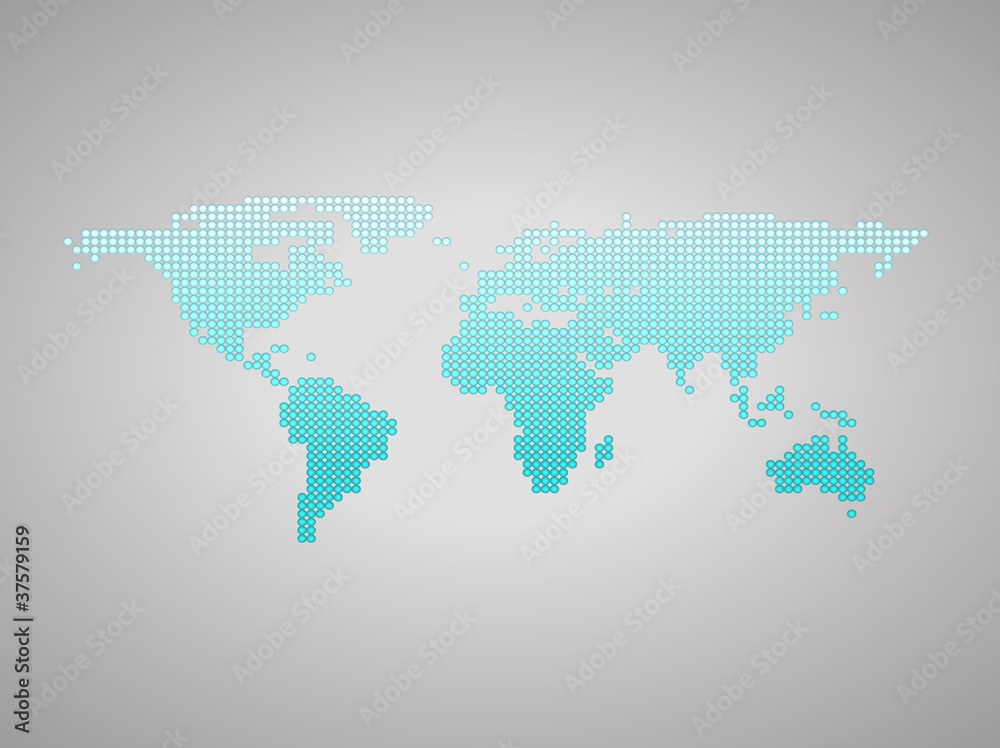 Blue business world map with countries borders Blue business world map with countries borders