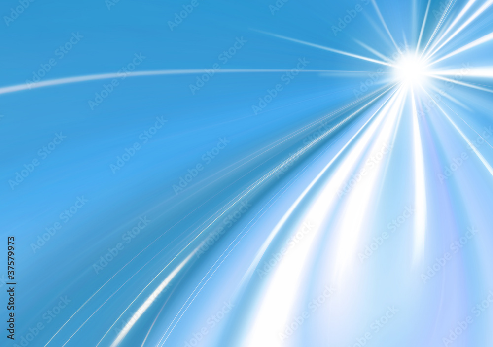 abstract background blue star